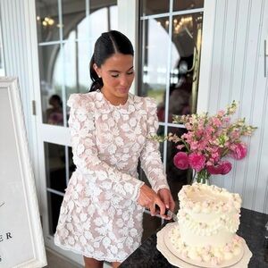 Helsi Floral Appliqué Mini Dress 🌸